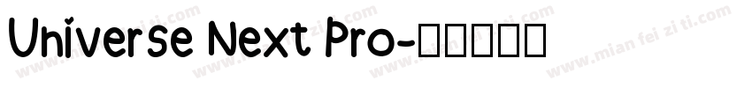 Universe Next Pro字体转换